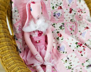 'All My Love' Quilt with Sweet Pea Lop Eared Rabbit