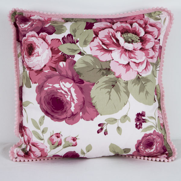 'Large Pretty Rose' Print CushionLarge Runny Babbits