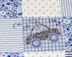 Riding-in-My-Car-patchwork-cot-quilt-detail-Q000102