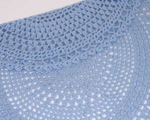 Oval-Blue-hand-crochet-blanket