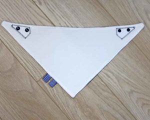Blue-polka-dot-full-bandana-bib-blue-gingham-patch-back-BB031