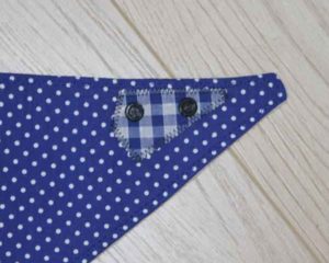 Blue-polka-dot-full-bandana-bib-blue-gingham-patch-corner-BB031