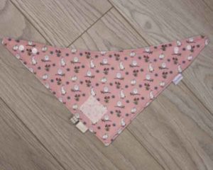 Peach-Rabbits-and-owls-full-bandana-bib-BB021