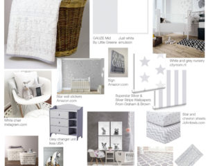 Happy Days white and grey nursery colour scheme