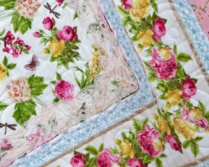 Vintage & Rose Butterfly Quilt