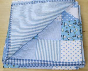 'It's Raining Rabbits' Quilt flip back