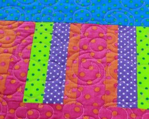 'It's Party Time' Quilt detail