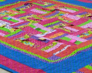 'It's Party Time' Quilt detail