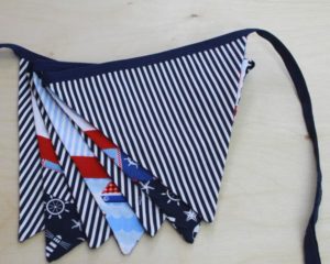Nautical Bunting set 2 showing reverse