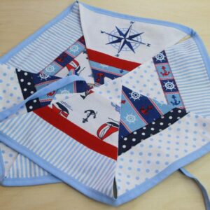 Sky blue nautical bunting