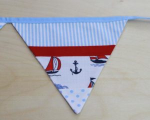 Sky blue nautical bunting set 3 detail 7