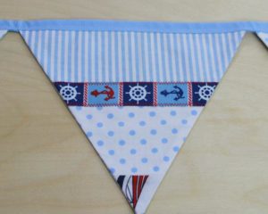 Sky blue nautical bunting set 3 detail 5