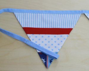 Sky blue nautical bunting set 3 detail 1