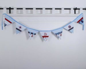 Sky Nautical Bunting Set 4 Hanging