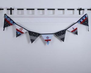 Nautical Bunting set 2 hanging