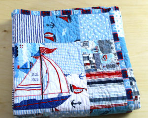 Gone Sailing-sky blue-folded