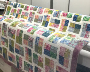 Floral garden block quilt pattern