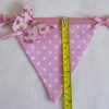 Flutterby Butterfly bunting in pink flag length