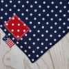 Navy-polka-dot-full-bandana-bib-red-patch-detail-BB001