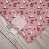 Peach-rabbits-and-owls-full-bandana-bib-pink-patch-detail-BB021
