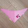 Pink-polka-dot-full-bandana-bib-cerise-patch-BB018