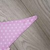 Pink-polka-dot-full-bandana-bib-cerise-patch-corner-BB020