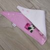 Pink-polka-dot-full-bandana-bib-cerise-rose-patch-folded-BB020