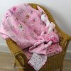 Butterfly Stripe Quilt with Pea Blossom Angora Heirloom Rabbit