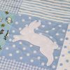 'It's Raining Rabbits' quilt-rabbit detail