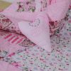Pretty Butterfly Stripe Patchwork Quilt