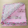 Pretty Butterfly Stripe Patchwork Quilt flipback