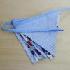 Sky blue nautical bunting set 3 showing reverse