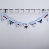 Sky blue nautical bunting set 3 hanging