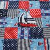 Gone-Sailing quilt-navy theme single boat detail