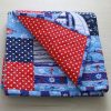 Gone-Sailing quilt-navy theme- flip back