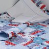 Nautical Motifs quilt with Little Boats sheet set